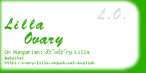 lilla ovary business card